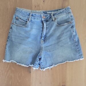 Volcom High Rise Light Blue Jean Shorts